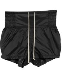 Rick Owens - Shirred Drawstring-Waist Boxing Trousers - Lyst