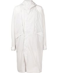 Julius Dusk Mod Hooded Raincoat - White
