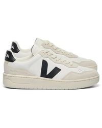 Veja - V-90 Panelled Sneakers - Lyst