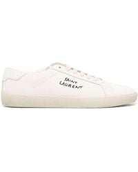 Saint Laurent - Klassieke Sl / 06 Geborduurde Canvas Sneakers - Lyst