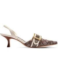 COACH - Margot Buckle-Detail Sandals - Lyst