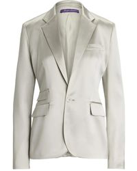 Ralph Lauren - Blazer Parker À Fini Satiné - Lyst