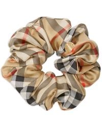 Burberry - "Check" Scrunchie - Lyst
