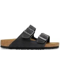 Birkenstock - Arizona Charcoal, Suede Leather - Lyst