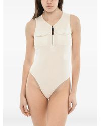 DIESEL - T-Bordet Ribbed Bodysuit - Lyst