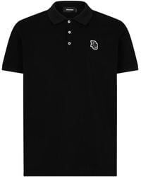 DSquared² - Logo Cotton Polo Shirt - Lyst