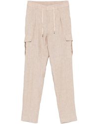 Peserico - Linen Cargo Pants - Lyst