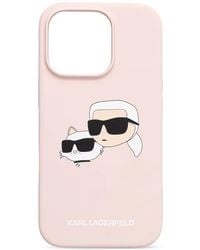 KARL LAGERFELD - Ikonik Karl Choupette Iphone 16 Pro Case - Lyst