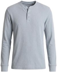 Vince - Buttoned Long-Sleeve T-Shirt - Lyst