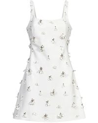 Jonathan Simkhai - Floral-Embellished A-Line Mini Dress - Lyst