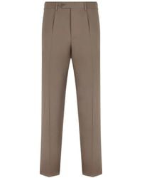 Canali - Cropped Plooibroek - Lyst