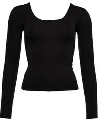 Eres - Twist-Back Long-Sleeved Top - Lyst