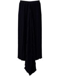 MM6 by Maison Martin Margiela - Pleated Midi Skirt - Lyst