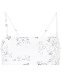 Macgraw - Top Abbey con stampa crop - Lyst