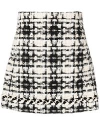 Edward Achour Paris - Check Tweed A-line Skirt - Lyst
