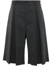Comme des Garçons - Bermudas Anchas Con Pinzas - Lyst