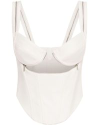 Dion Lee - Panelled Zipped Bustier Top - Lyst