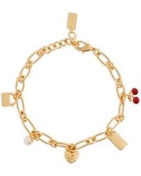 COACH - Cherry And Heart Schakelarmband Met Bedel - Lyst