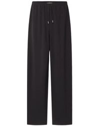 Lanvin - Drawstring Wide-Leg Trousers - Lyst