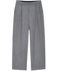Anine Bing - Pinstripe-Pattern Trousers - Lyst