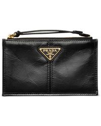 Prada - Leather Cardholder - Lyst