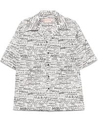 Marni - Overhemd Met Logoprint - Lyst
