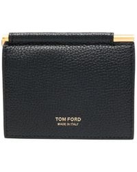 Tom Ford - Soft Grain Leather Folding Money Clip Cardholder Accessories - Lyst