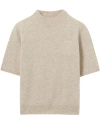 Claudie Pierlot - High-Neck Wool T-Shirt - Lyst