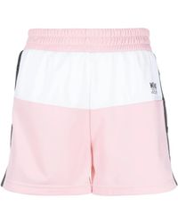 Moschino - Logo-Print Panelled Short Shorts - Lyst