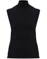 Lanvin - Turtleneck Sleeveless Top - Lyst
