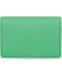 Smythson - Tarjetero Plegable Con Cierre De Presión - Lyst