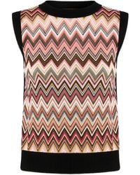 Missoni - Zigzag-Pattern Tank Top - Lyst