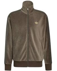adidas - Firebird Velour Track Top - Lyst