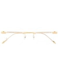Cartier - Rahmenlose Brille Mit Logo-Gravur - Lyst