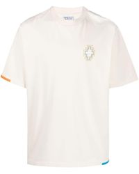 Marcelo Burlon - Stitch Cross Cotton T-shirt - Lyst