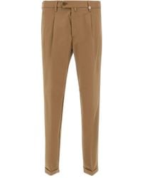 Myths - Pleated Cotton Trousers - Lyst
