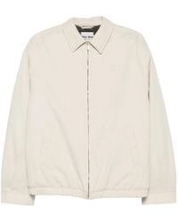 Miu Miu - Logo-Embroidered Zip-Up Jacket - Lyst