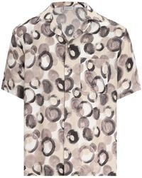 Tagliatore - Graphic-Print Patch-Pocket Shirt - Lyst