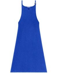 Courreges - Logo-Embroidered Mini Dress - Lyst