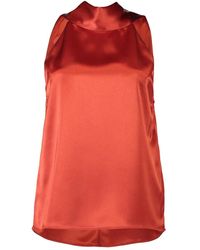 Galvan London - Halter-Neck Bow-Detail Blouse - Lyst