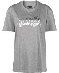 Isabel Marant - Logo-Print Organic-Cotton T-Shirt - Lyst
