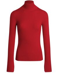 Patou - Gerippter Pullover Mit Hohem Kragen - Lyst