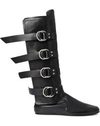 Ann Demeulemeester - Siver Biker Boots - Lyst