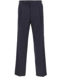 PT Torino - Single-Pleat Wool Trousers - Lyst