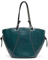 Tory Burch Crocodile-embossed Crossbody Bag in Black | Lyst