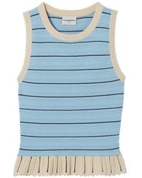 Claudie Pierlot - Striped Knit Top - Lyst