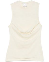 Nanushka - Top con cuello desbocado - Lyst