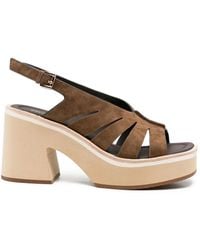 Bruno Premi - Cut-Out Platform Sandals - Lyst