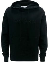 JW Anderson - Hoodie En Coton À Logo Brodé - Lyst