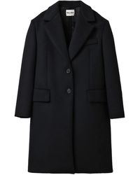 Miu Miu - Virgin Wool-Blend Velour Coat - Lyst